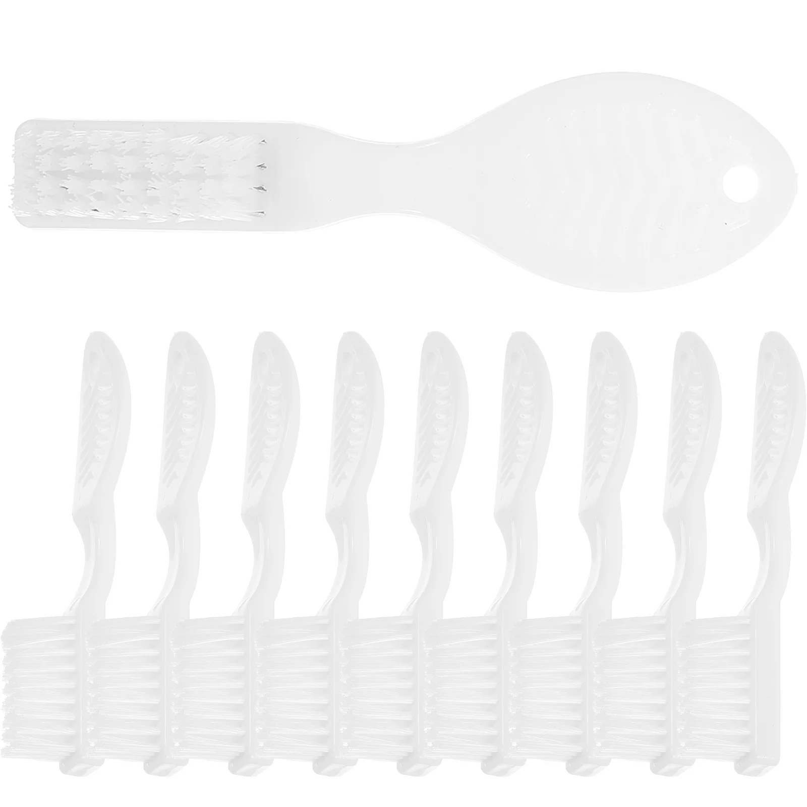 

10pcs Anti-self-harm Thumbprint Handle Small Toothbrush Prison Portable Prison Toothbrushes Mini Tools
