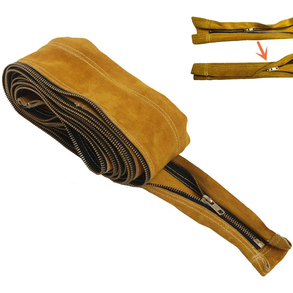 7.5m TIG Mig Calf Leather Welding Guns Cable Hose Cable Cover 4 Inch Wide Zippers For Protecting Hose Welding Tool Accessories