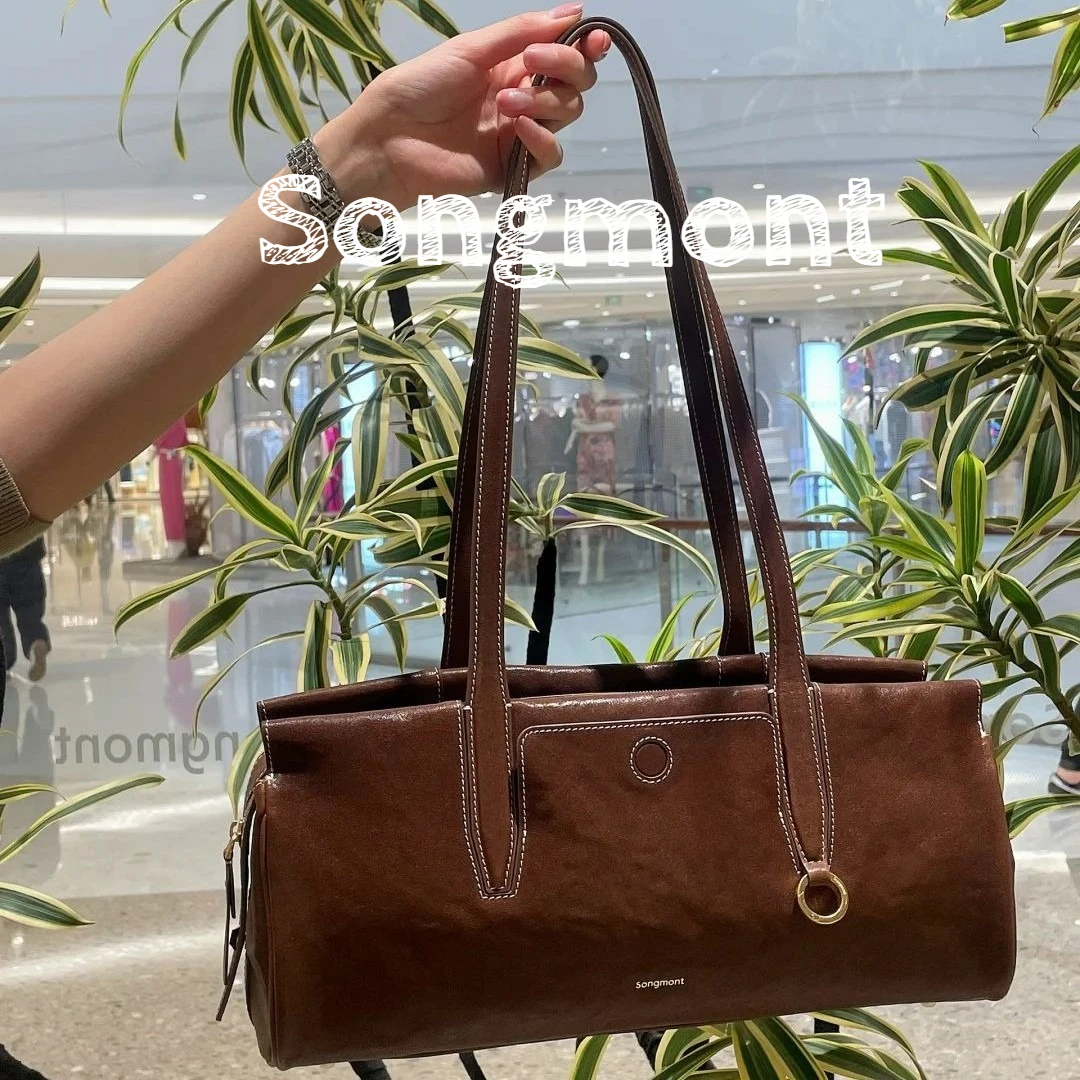 

Songmont Women's Leather Commuter Shoulder Bag - Premium Genuine Leather Tote, Chic & Professional Work Purse