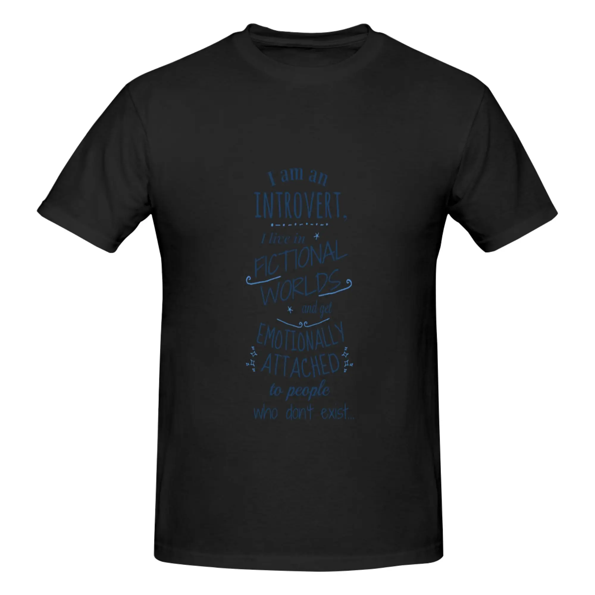 Funny introvert  fictional worlds  fictional characters Fitted Men's Printed T-Shirt Unisex T shirtShirts