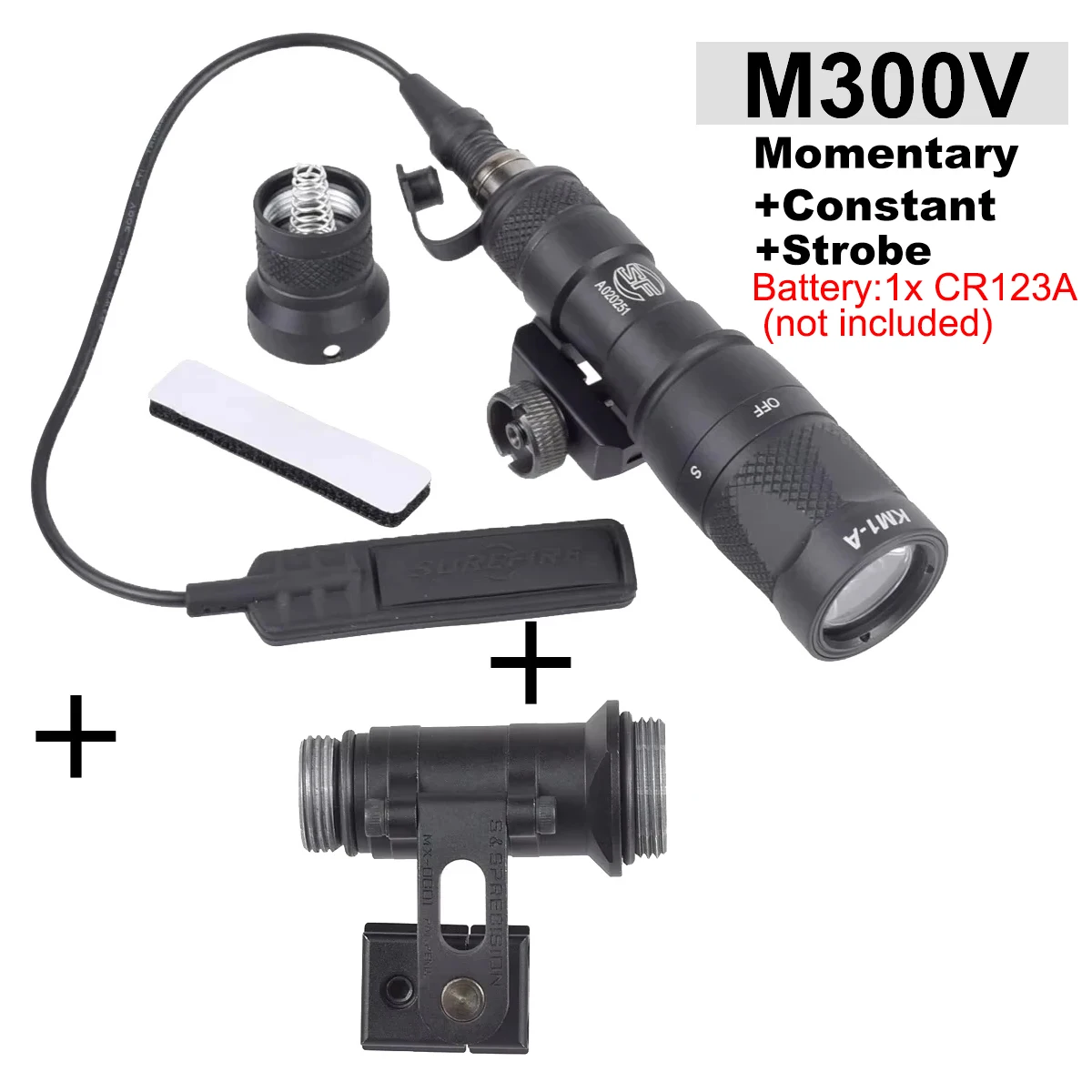 SureFire M300 M300B M300C M300V Light Series ARC Helmhalterung MICH2000 Schnellhelm-Seitenschiene für Helm-Taschenlampenhalterung – Detail 18
