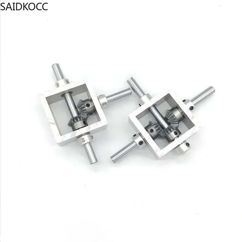 

90 Degree Right Angle Transmission Reversing Dual Output Shaft Bevel Gear Angle Converter Speed Ratio 1:1 mechanical module