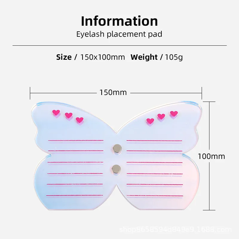 100 sztuk kolorowa pęseta motylkowa magnetyczna tablica do tuszu do rzęs pogrubiająca tablica wystawowa uroda narzędzie do rzęs tablica do włosów akrylowa