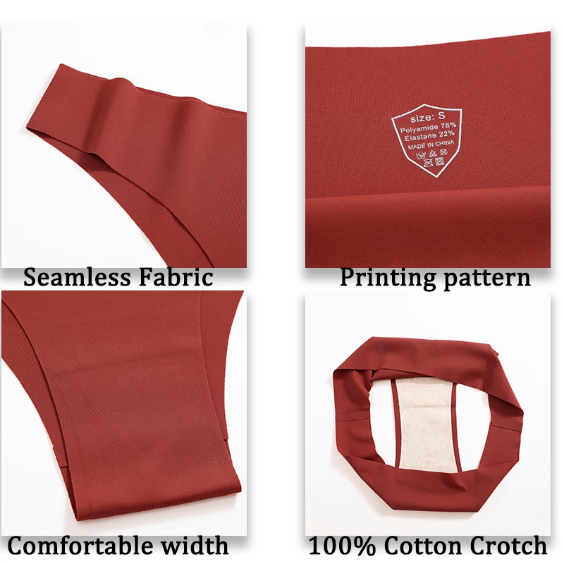 FINETOO 6Pcs/Set Ice Silk Seamless Underwear Low Waisted Brazilian Pants Breathable High Elasticity Lingerie Intimates Panties - Image 2