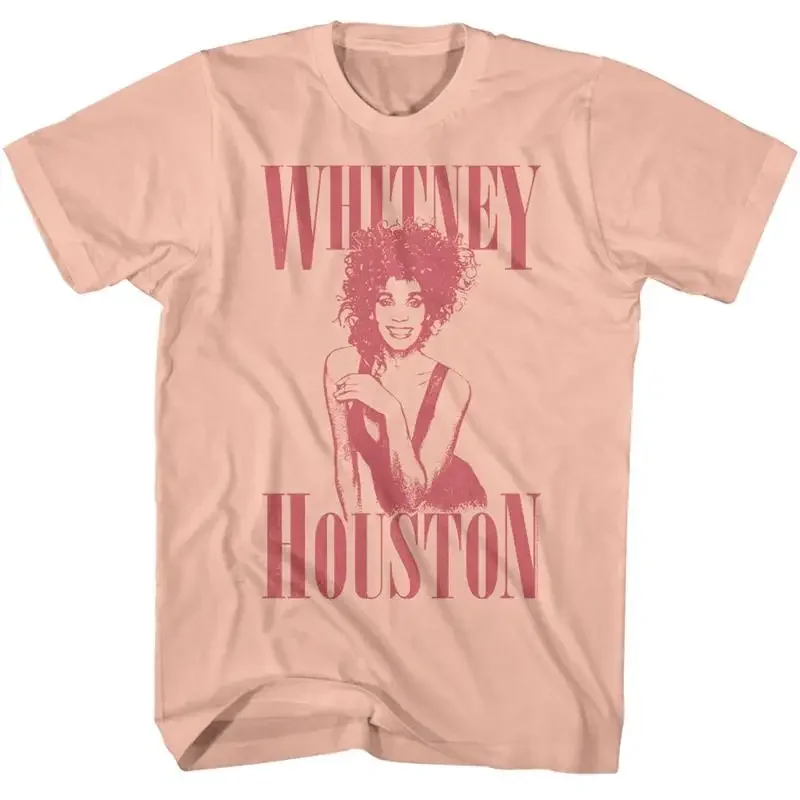 Whitney Houston Monochrome Photo Men's T Shirt R B Pop Music Merch