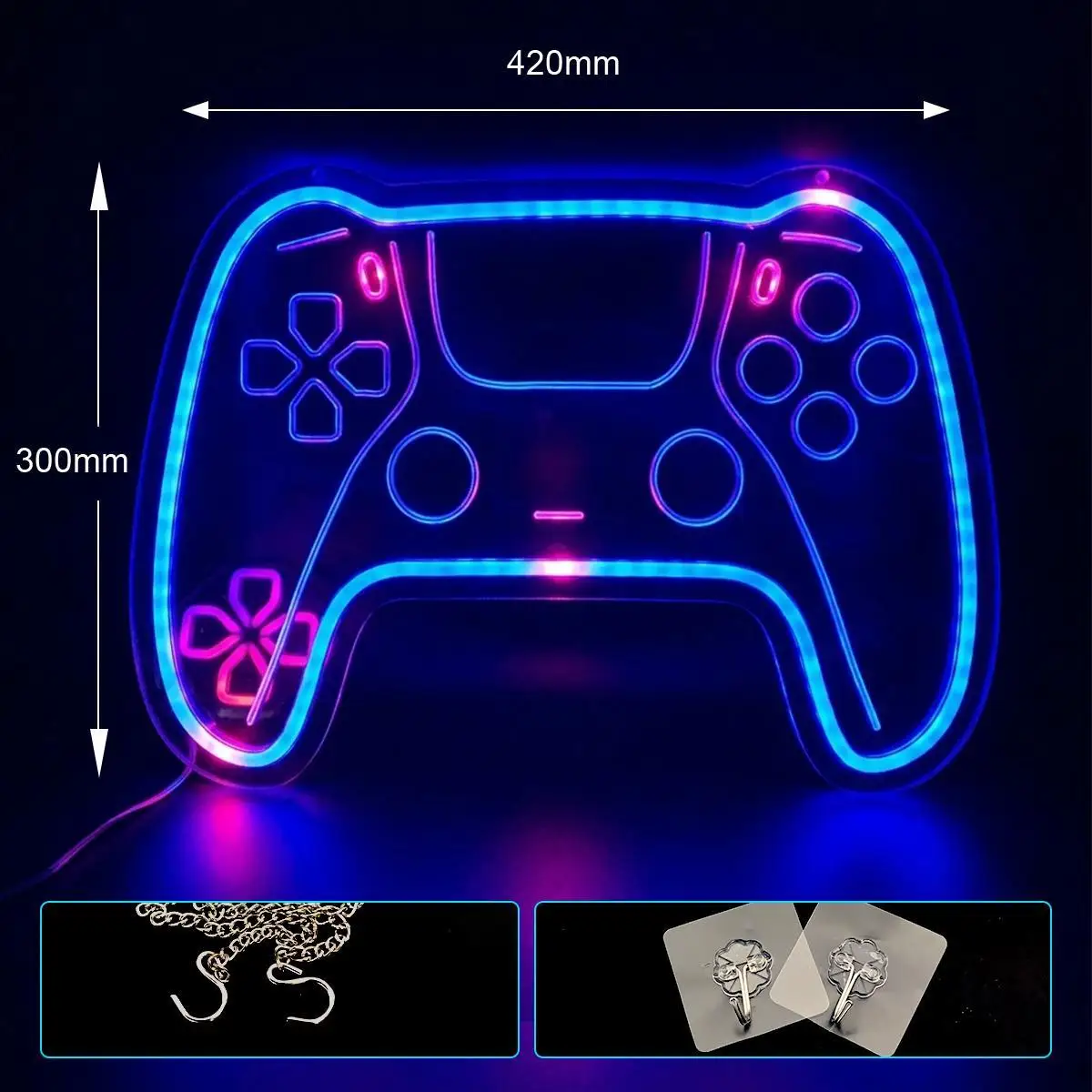 App&Remote Control Neon Sign Usb Light Multicolor Led Acrylic Hanging Sign Game Photo Backdrop Light Up Signs Bedroom Wall Art