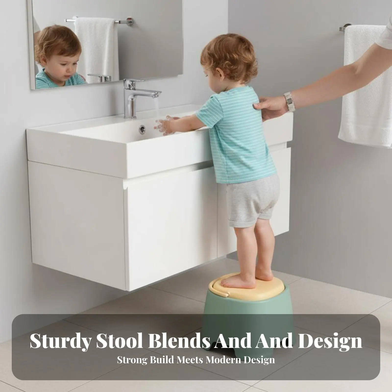 

Molded Plastic Footstool Thickened Design Low Seat Anti-Slip Adaptable for Children, Young Children, Bathroom, Living Room