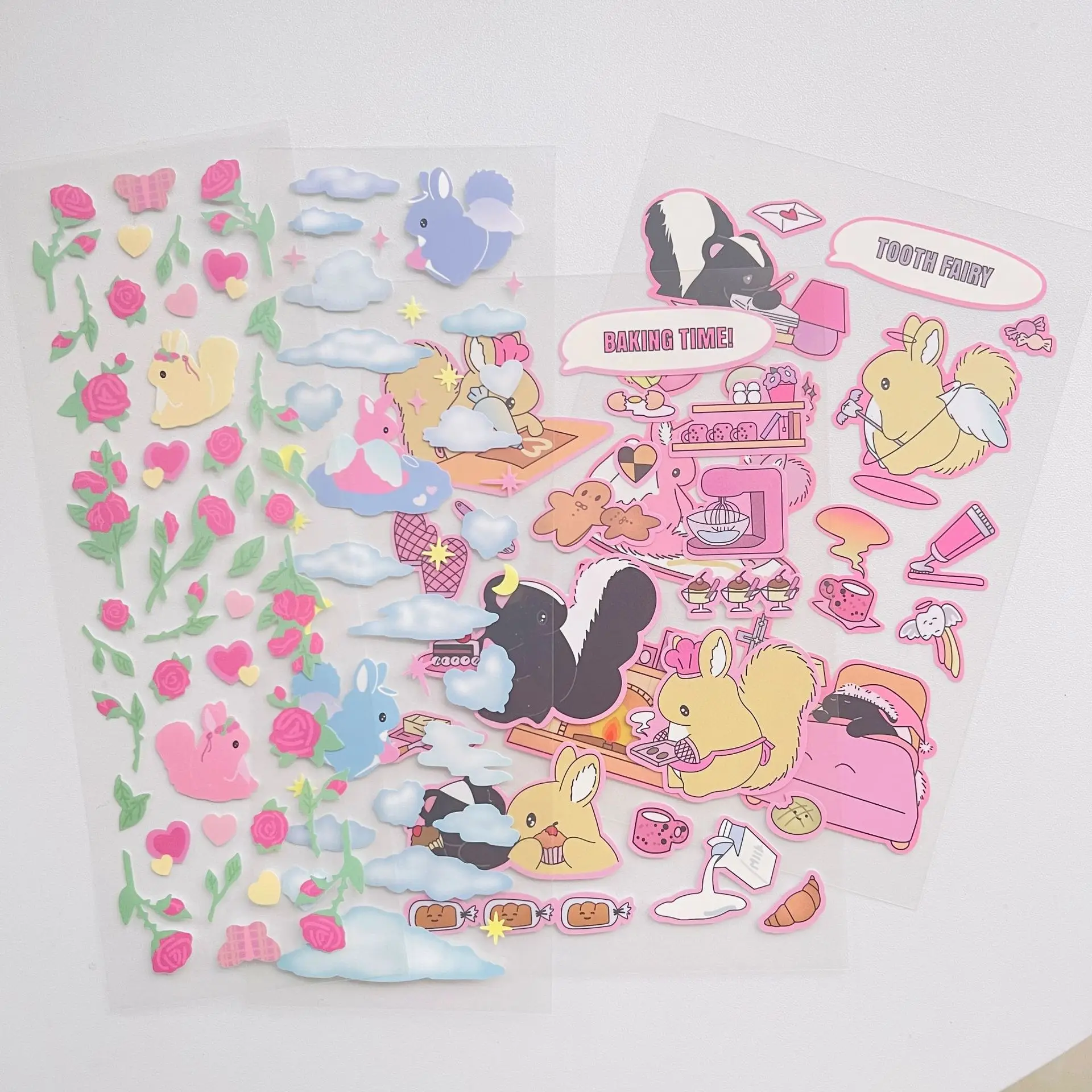 Cartoon bunny stickers DIY material decoration stickers