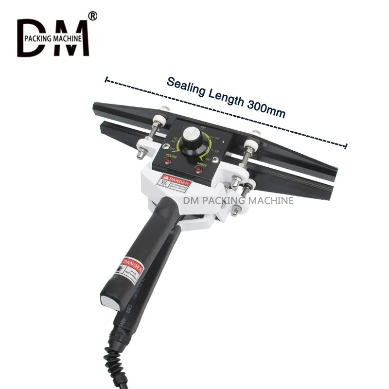 DM PACKING MACHINE FKR-300 Hand Impulse Sealer Handheld Heat Impulse Sealer Manual Sealing Machine