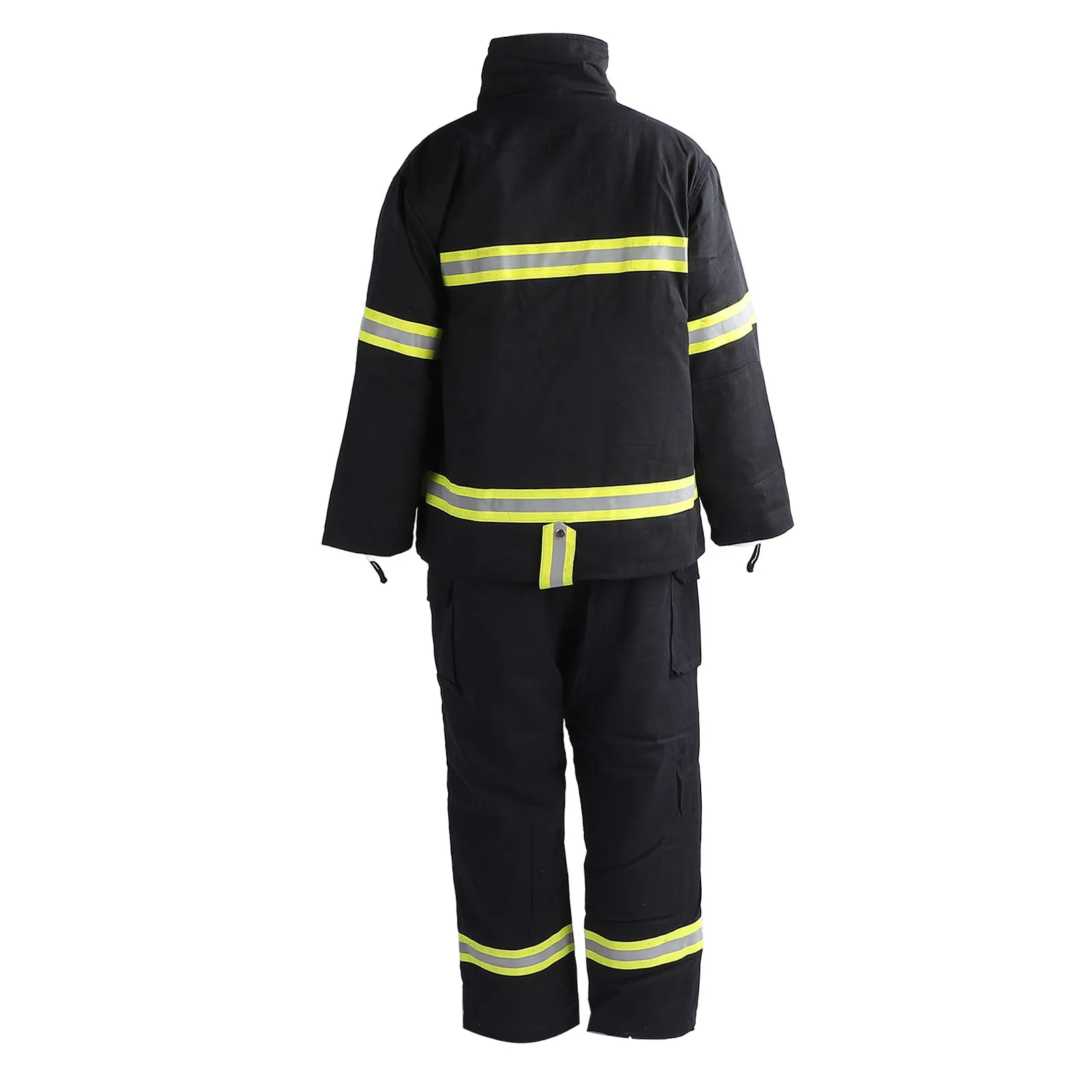 Reflective Safety Suit Fire Resistant Safety Suit 4 Layer Heat Insulation Jacket and Pants with High Visibility Reflective Strip