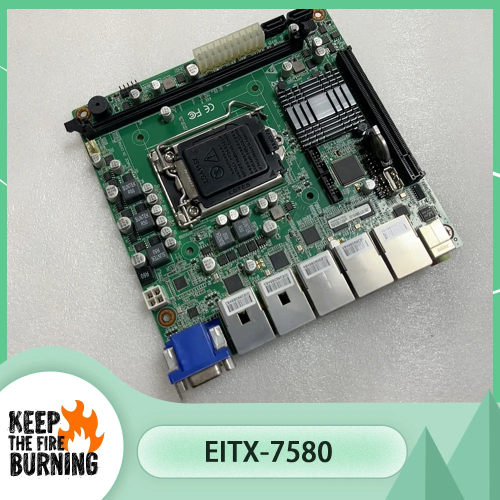 

Материнская плата промышленного класса EITX-7580, LGA1151, поддерживает процессоры 6-го/7-го поколений