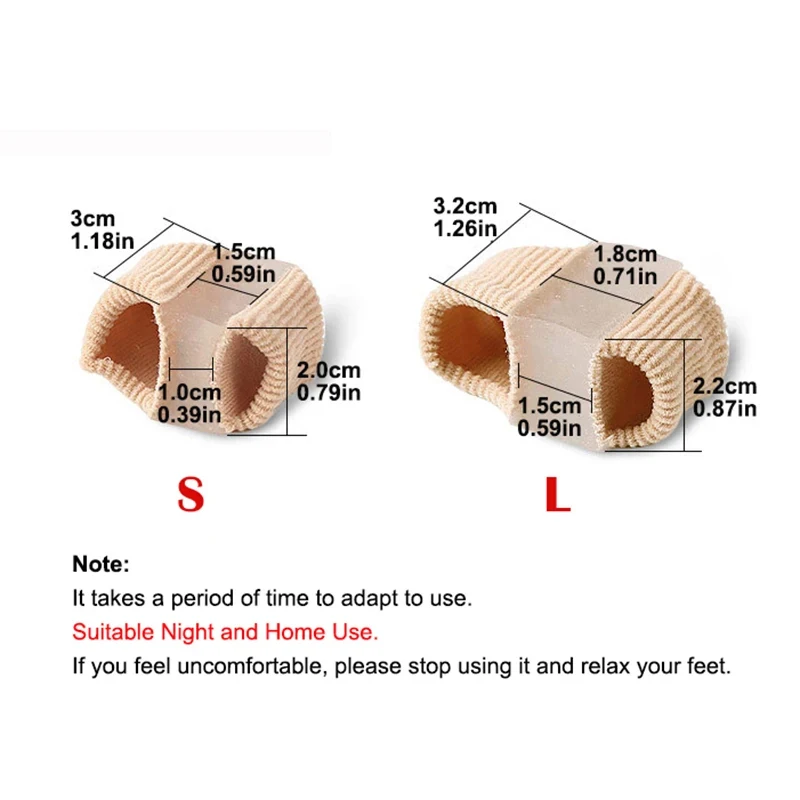 Silicone Toe Spreader Separator Bunion Hallux Valgus Corrector Thumb Finger Correction Straightener Foot Care Tool (1/2/4pcs)