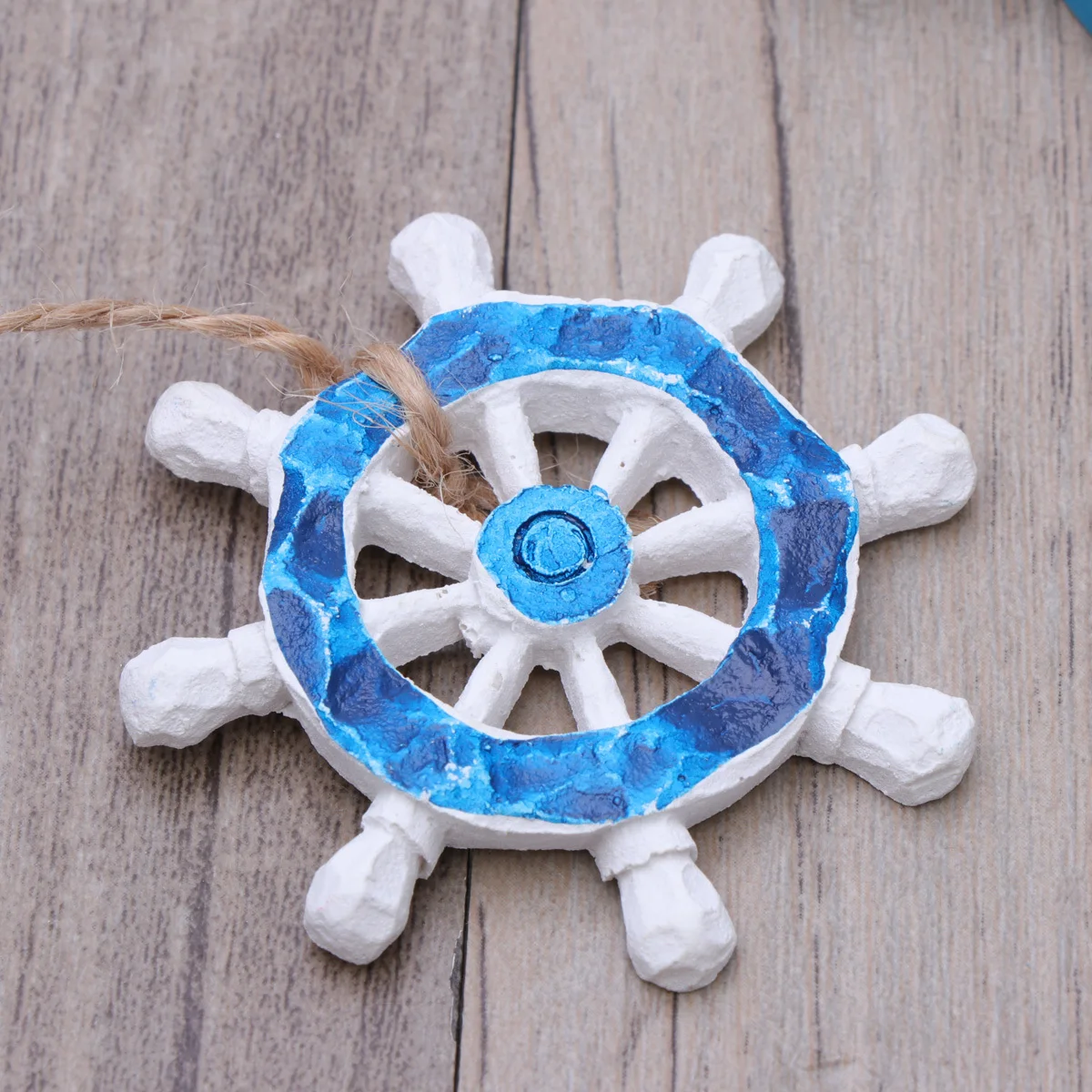 

9pcs Mediterranean Style Small Pendant Decoration Resin Wall Nautical Ornament Home Art Decor For Living Room Bedroom Coffee