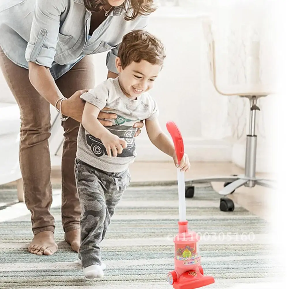 Model Simulatie Stofzuiger Babymeisje Speelgoed Thuis Speeltoestel Apparaat Plastic Reinigingshuis Miniatuur