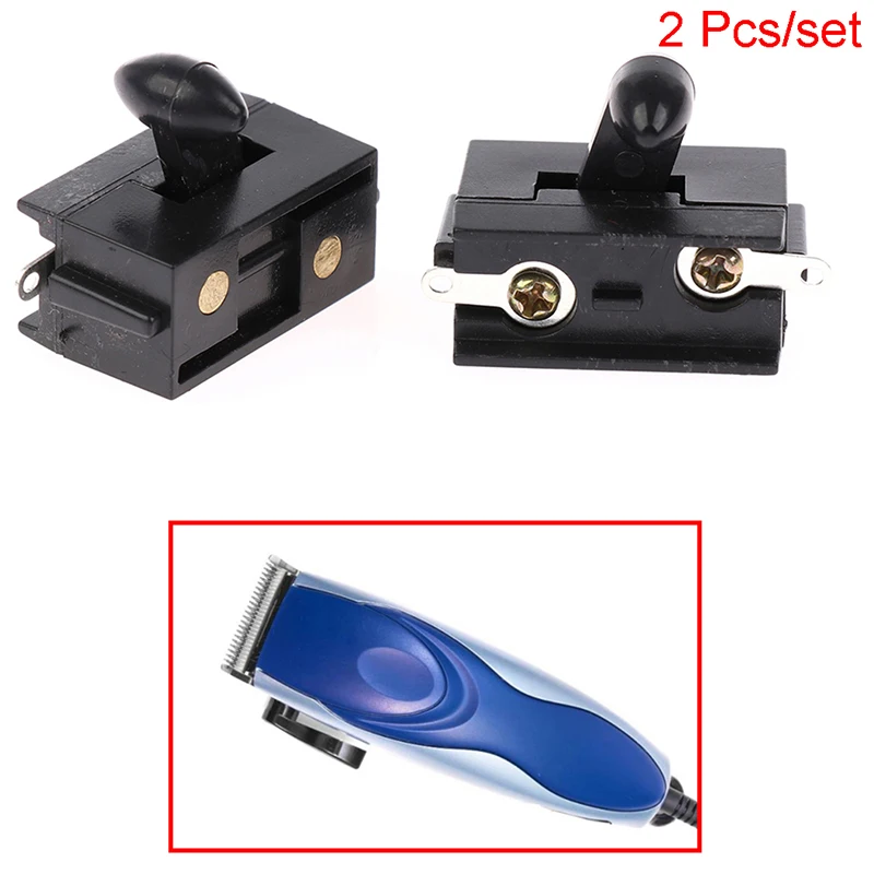 2pcs Electric Hair Trimmer Clipper Replacement Power Switch Clipper Accessory