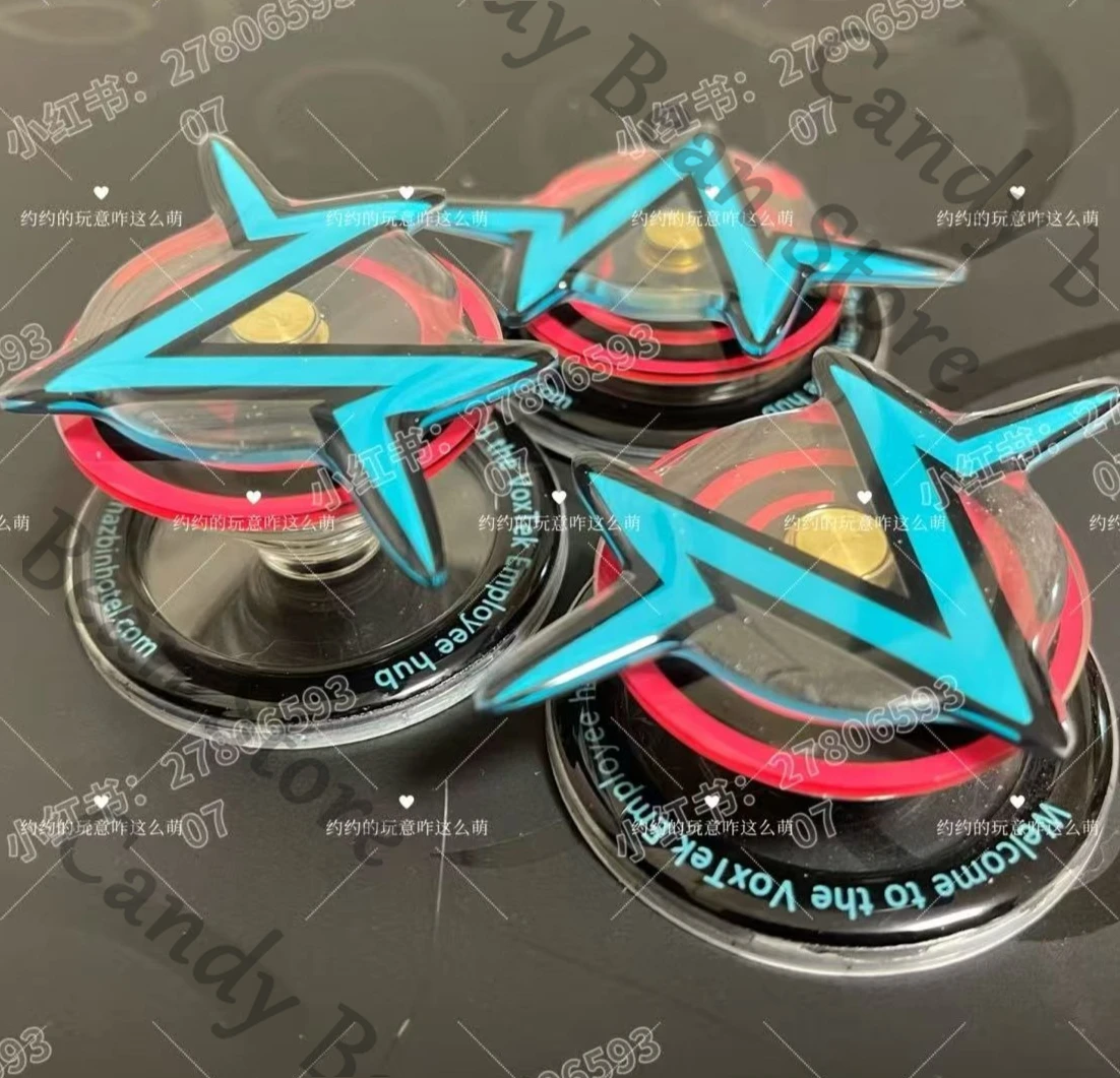 Anime Hazbin Hotel Vox Cosplay Epoxy Airbag Phone Holder Mobile Phones Support Cartoon Rotatable Cellphone Mount Adorn Gift