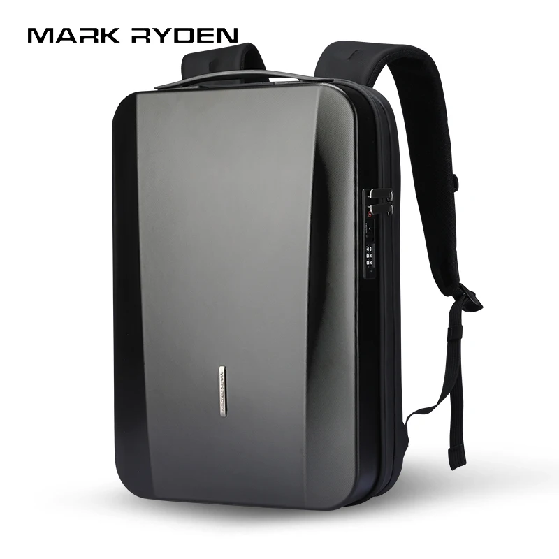 MARK RYDEN Water-Resistant Hard Shell Backpack,Multi-Compartment Laptop Bag with Organized Interior