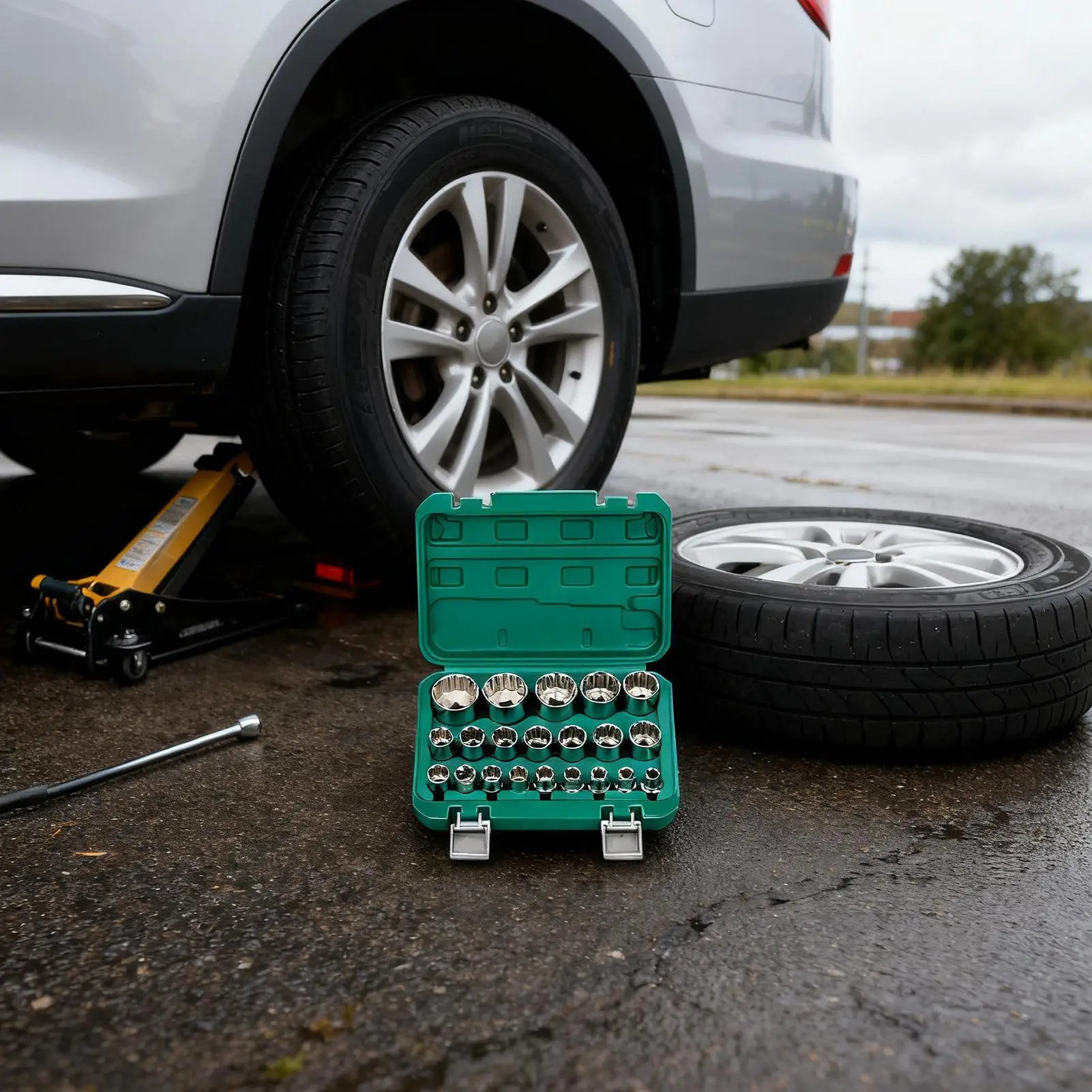 

Socket Set 8-32mm Heavy-Duty Plum Blossom Socket Head Vehicle Tool For Home Garage Industrial Maintenance Workshop Mechanics