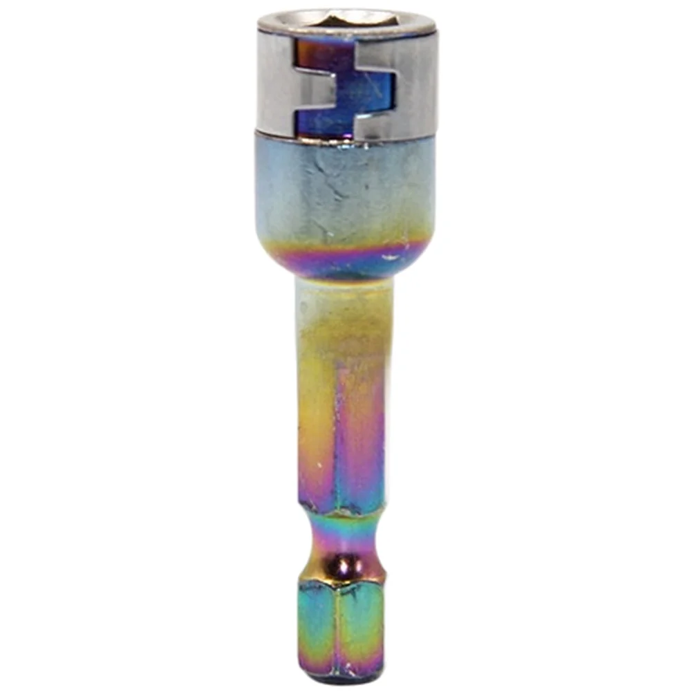 

8mm Alloy Sleeve Adapter for Hex Socket Drill Bit and Screwdriver Head with Steel Ball Design to Enhance Grip on Screws and Nuts