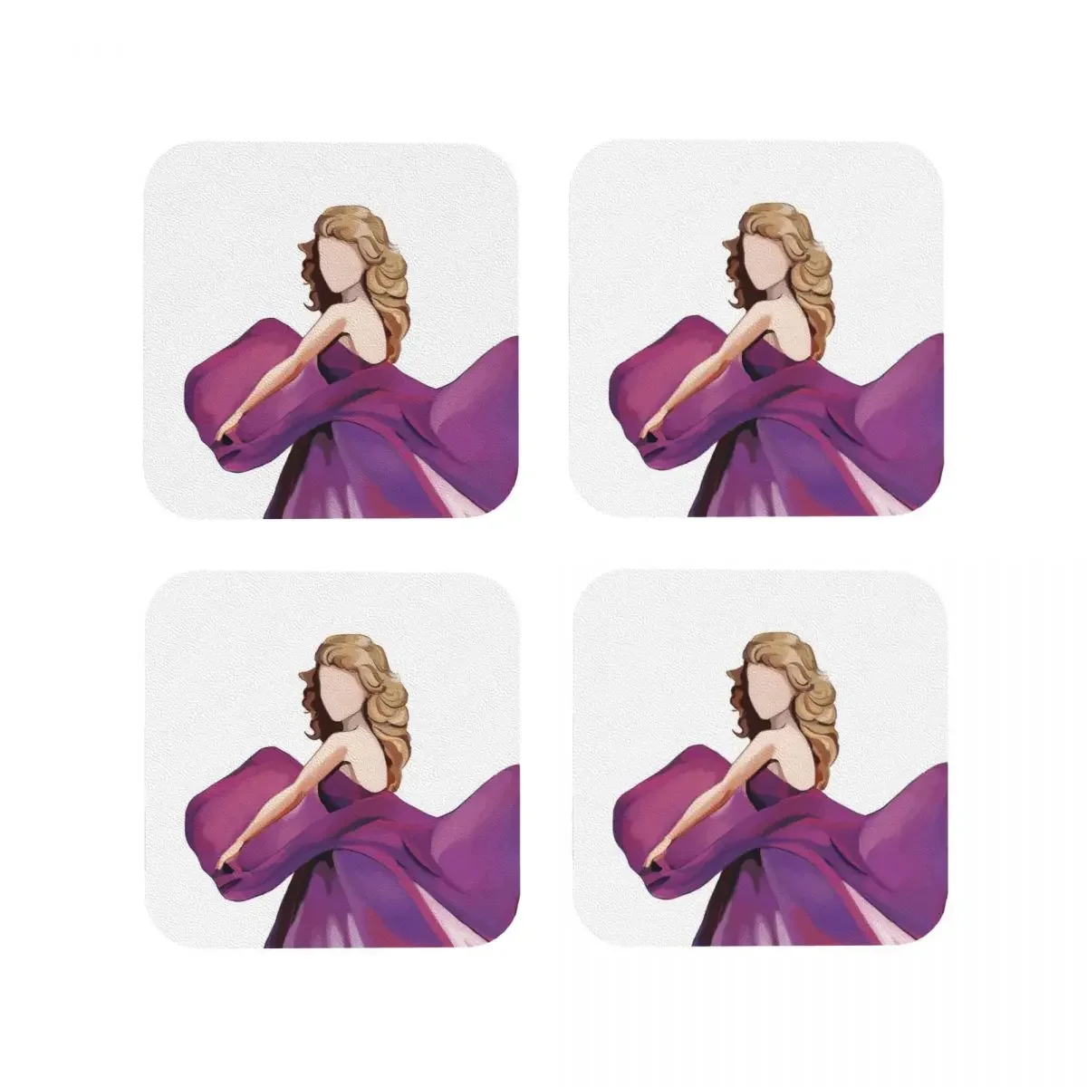 Speak Now - Taylor Swi Coasters Kitchen Placemats Non-slip Insulation Cup Coffee Mats For Decor Home Tableware Pads Set of 4