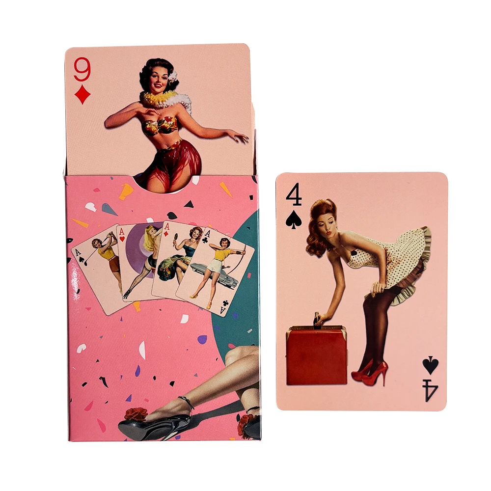Pin-up Girls Playing Cards Vin - Vintage Collectible Playing Cards ulasan dan harga
