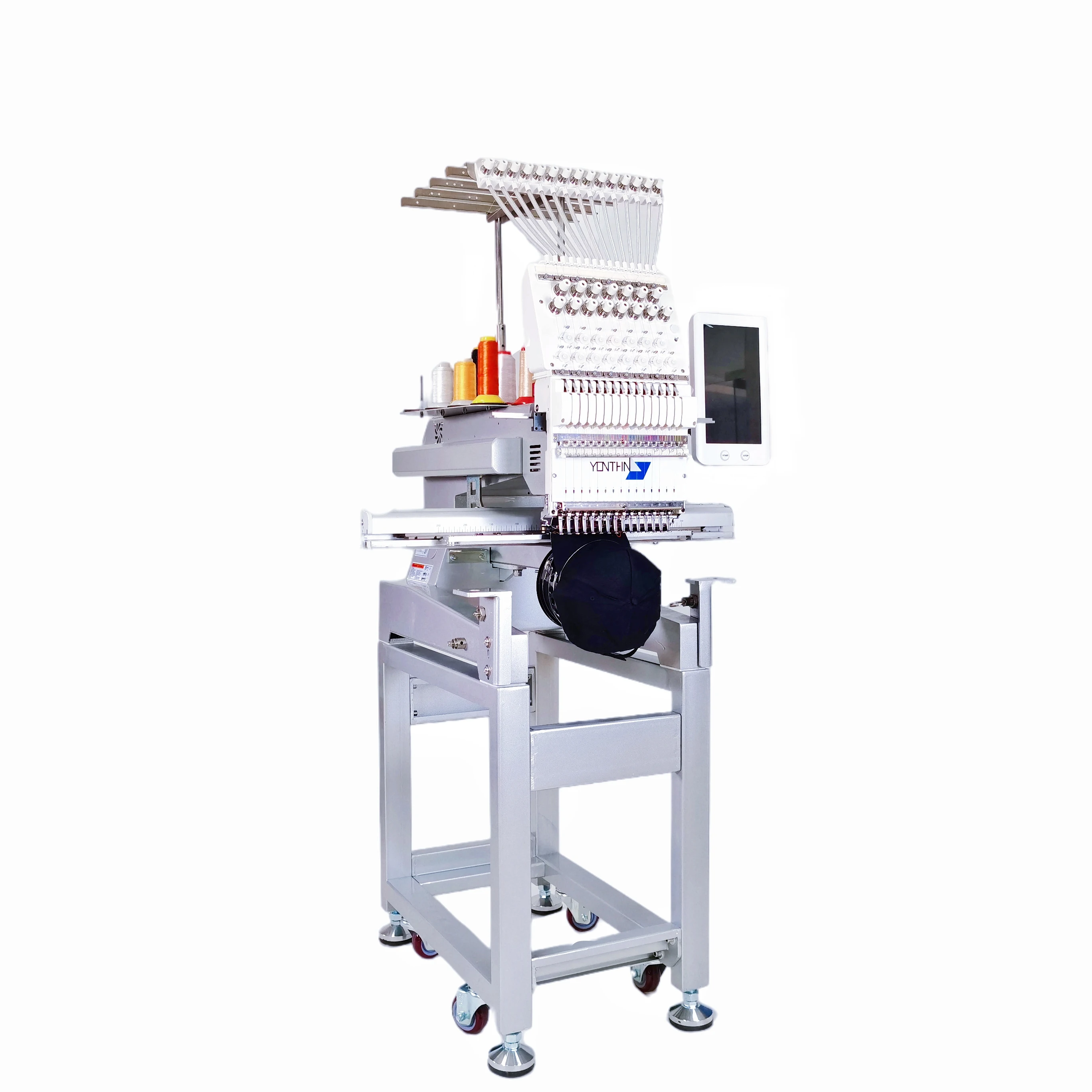 Yonthin Single Head 3D Tshirt Hat Embroidery Machine Monogram Machine Embroidery Broder Bordar