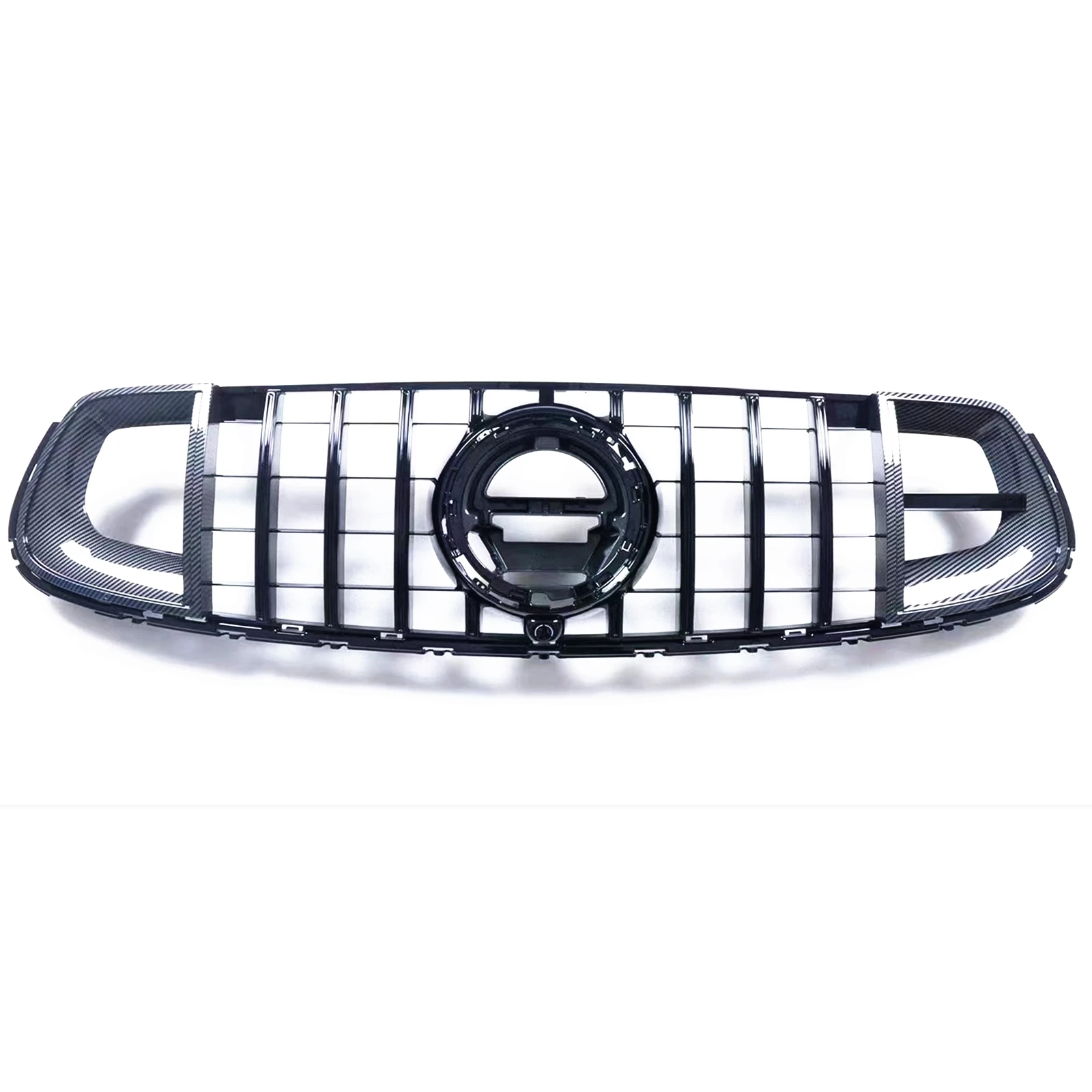 Grill For Mercedes Benz W253 X253 GLC Class Coupe GLC300 2020-2022 GLC43 AMG Black Front Grille Car Upper Bumper Hood Mesh Grid