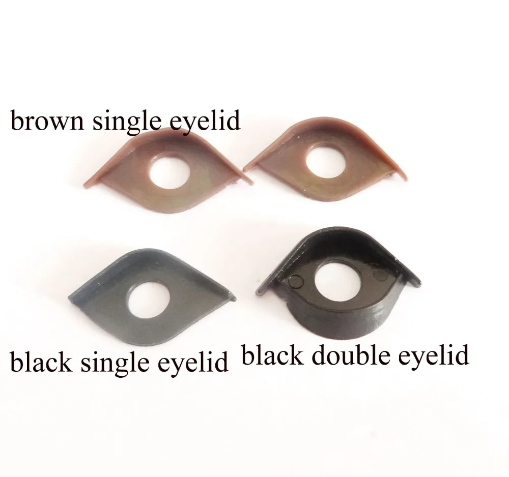 100pcs/lot--fit for 16mm toy eyes plastic eyelid for diy toy doll findings