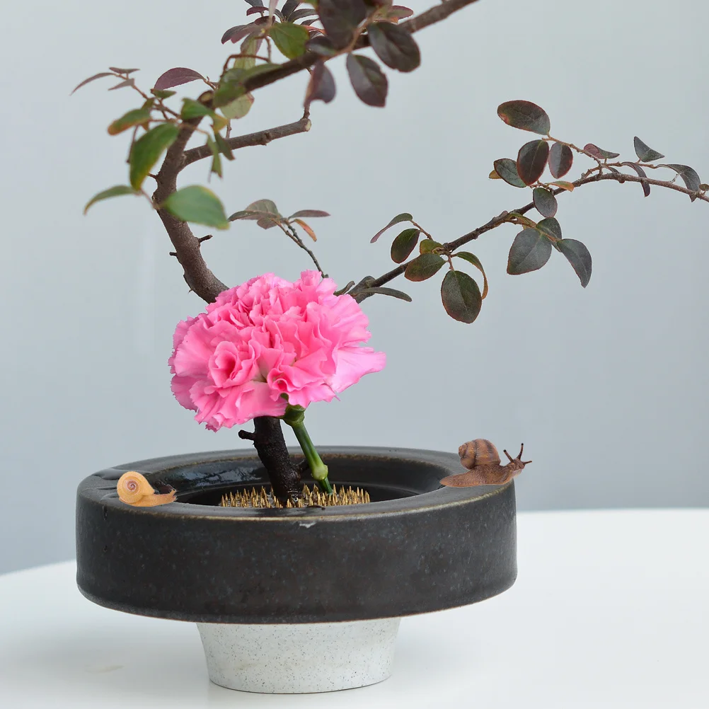 Juego de 2 ciclos de crecimiento de caracol, educativo de plástico de alta calidad para niños, desarrollo cognitivo, decoración del jardín del hogar, ciclo de vida