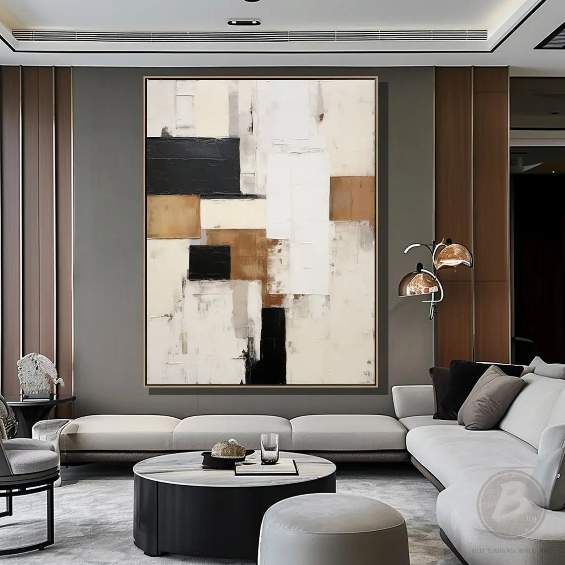 

Large Beige 3D Textured Wall Art Neutral Beige Wabi Sabi Earthtone Abstract Handmade Oil Painting on Canvas Modern Home Decor