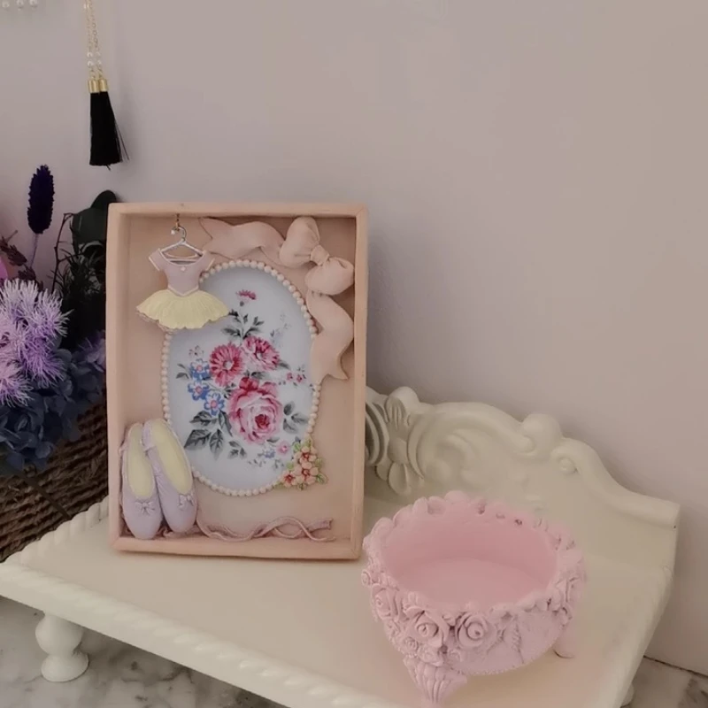 

Балетная стеклянная коробка для теней, настенная художественная рамка, элегантная столешница, декор для домашнего фотодисплея, идея подарка!