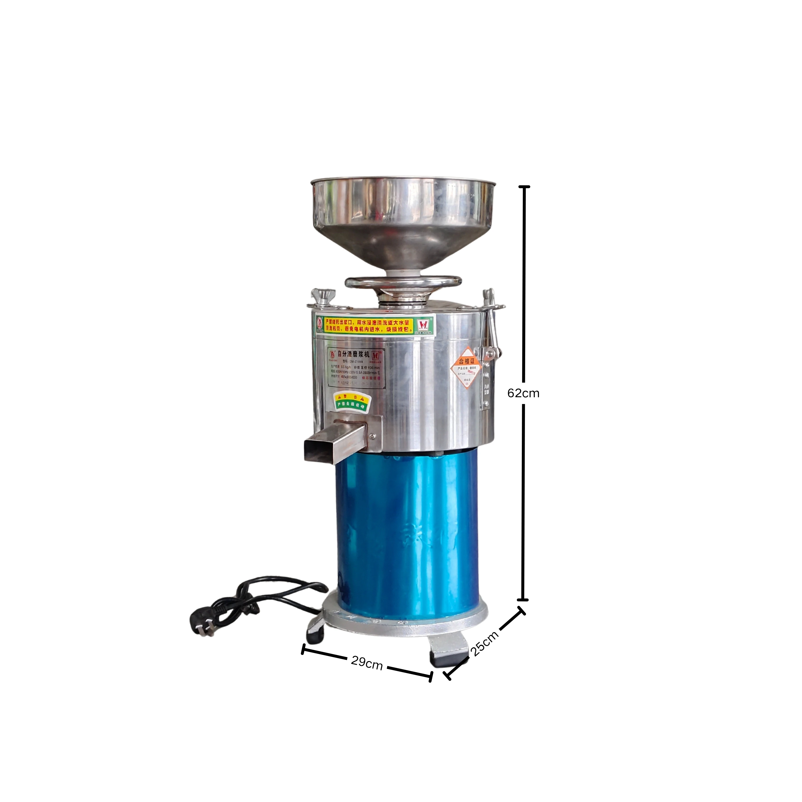 Automatic Slag Separation and Pulping Machine for Grinding Soybeans 105mm Grinding Wheel