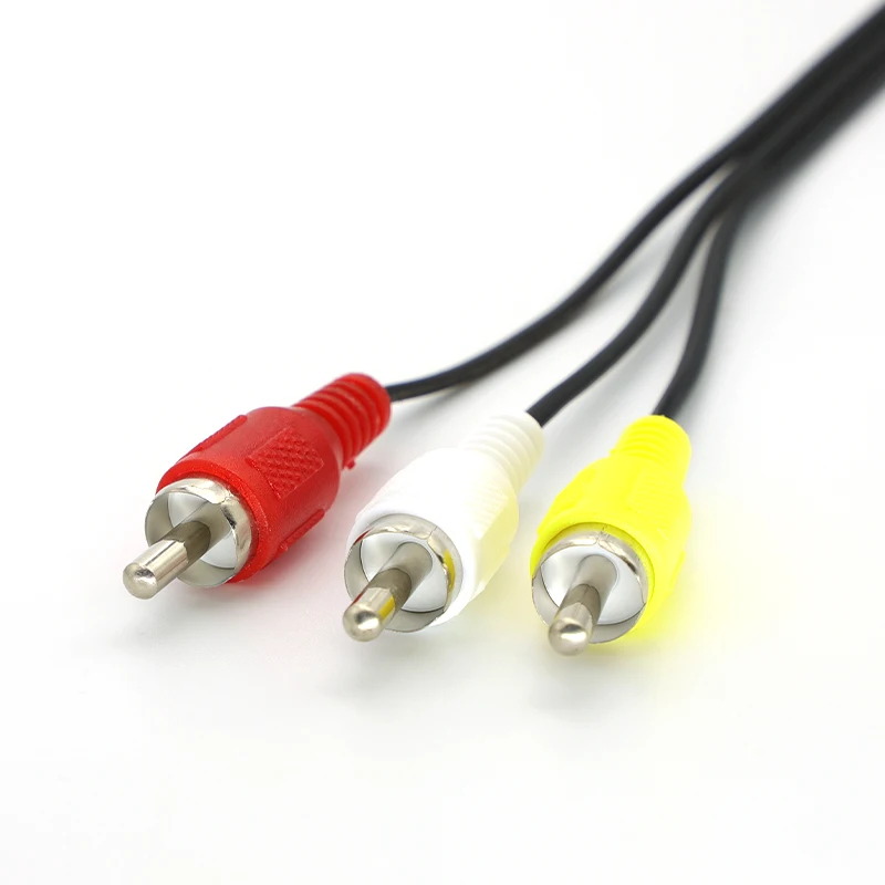 Audio-Video-AV-Kabel, Composite 3 RCA Kupferdraht PS2RGB PS2AV Multi für Sony Playstation 1 2 3 PS1 PS2 PS3 Konsole – Detail 6