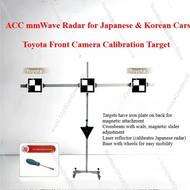 

ADAS Calibration Tool with ACC mmWave Radar for Japanese Korean Cars， and for Toyota Front Camera Calibration Target
