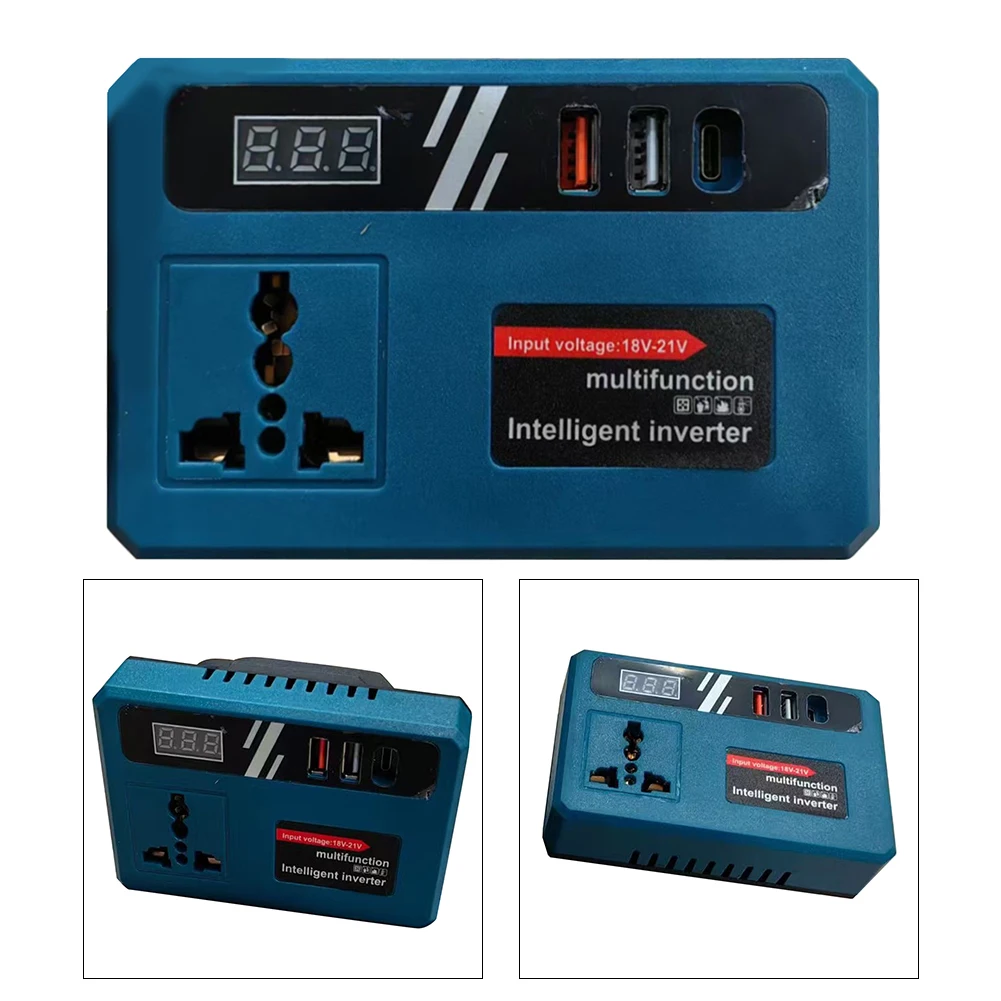 Battery Inverter For BL1815 BL1815B BL1820 BL1820B BL1830 USB Charging 110V Multifunction Intelligent Lithium Battery Inverter