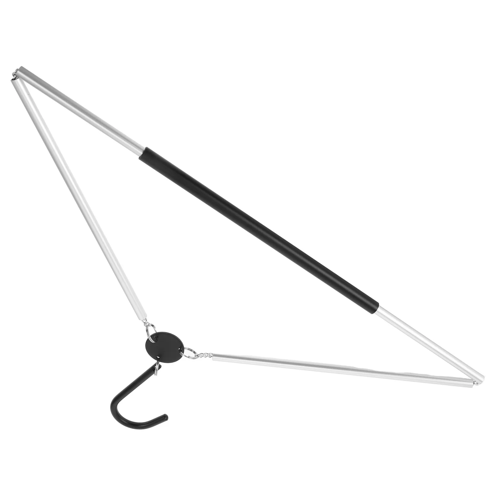 

Folding Hangers Lightweight Portable for Travel Silver Multifunction Nonslip Design Foldable Clothes Rack Sturdy Space Saving