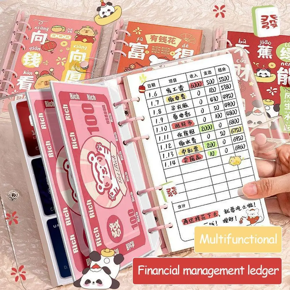 Save Money Envelopes Money Saving Challenge Large Capacity PVC Savings Binder Waterproof Portable Savings Challenges Book