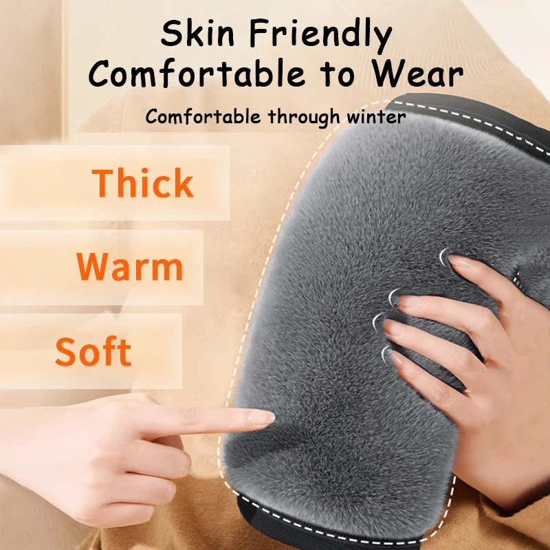 1 Pair Winter Warm Knee Pads For Women Men Old People Cold Leg Arthritis Kneepad Knee Support Rabbit Knee Protector