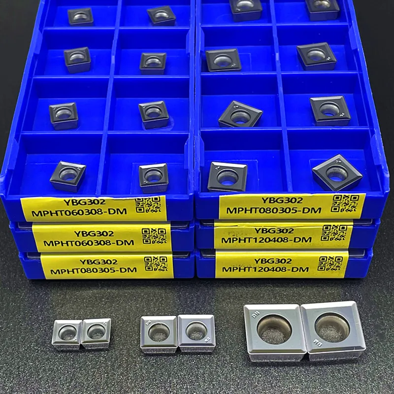 

MPHT060308-DM YBG302 MPHT080305-DM YBG302 MPHT120408-DM YBG302 High quality hard alloy milling cutter sharp metal cutting tool