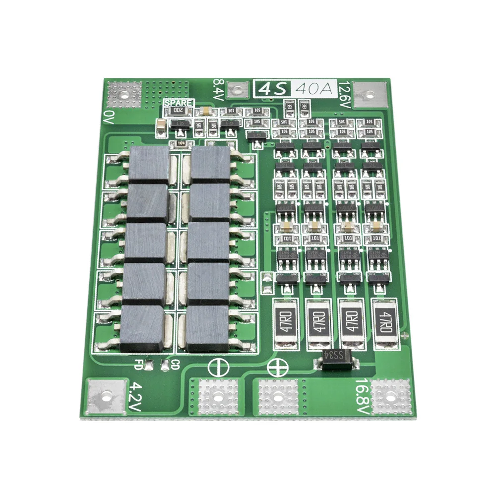 4S 40A Li-ion Lithium Battery Charger Protection Board 18650 BMS For Drill Motor 12.6V Enhance/Balance