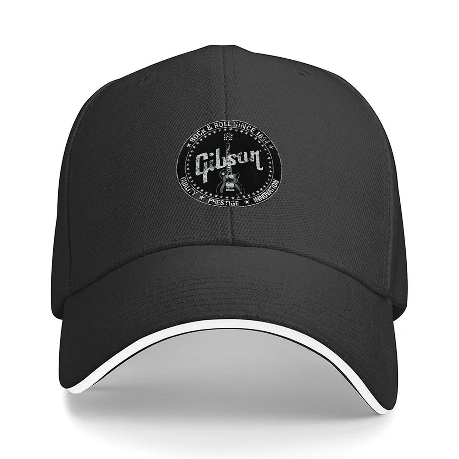 

Gibson Distressed Logo Baseball Cap Hat Man Luxury winter hats for men Rave birthday Men Luxury Brand Women's