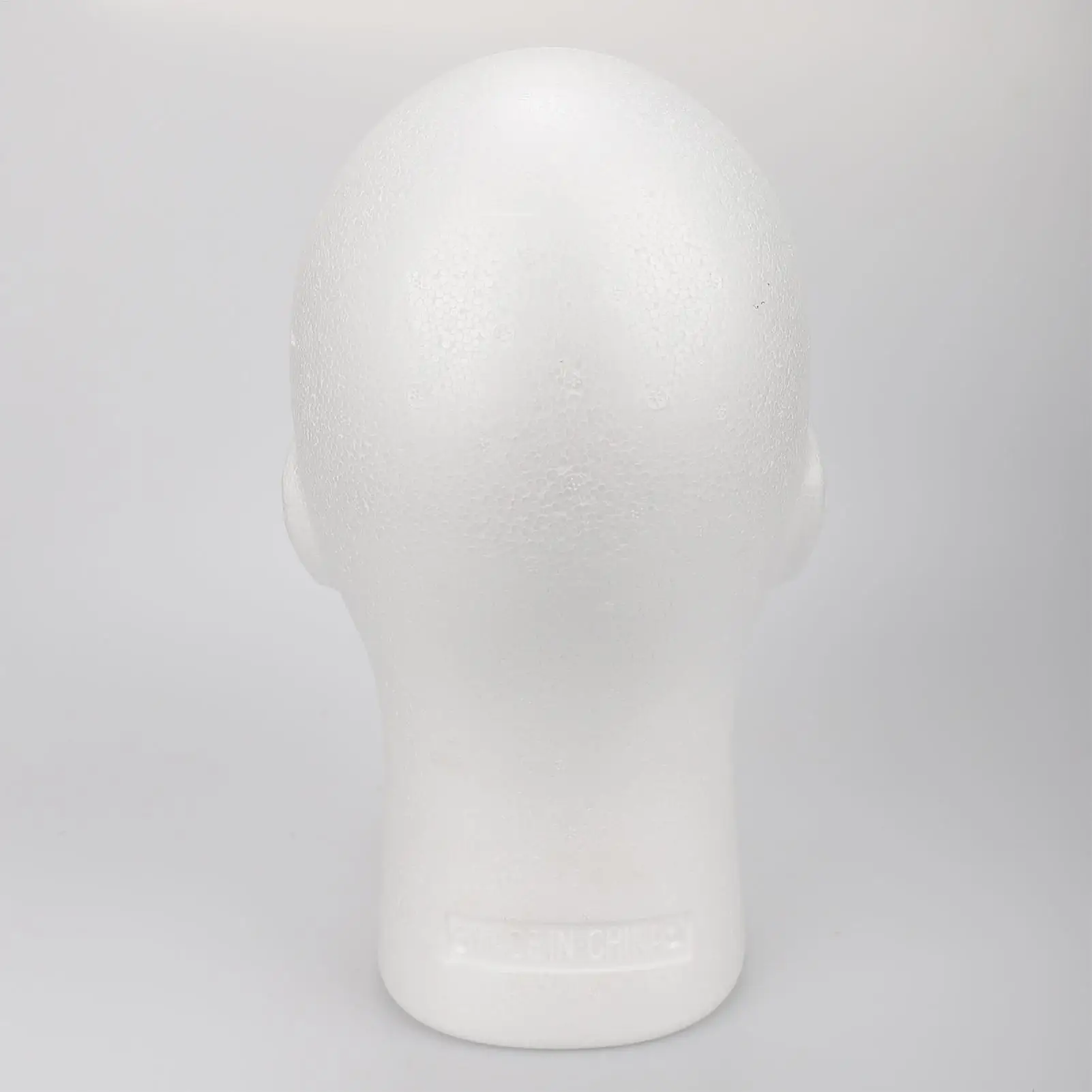 Man Foam Hair Head Model Wig Mannequin Head Stand Rack Glasses Cap Display for Toupee Headwear Headphone White view 6
