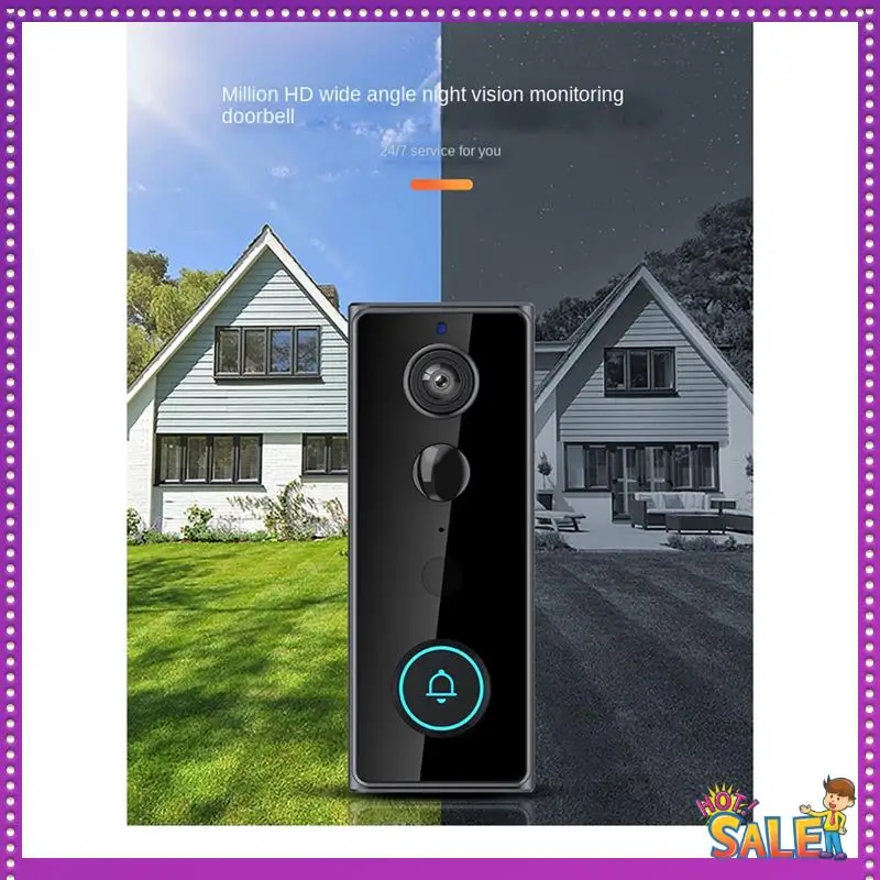 

AA87 Doorbell Camera Wireless Outdoor With Chime,180° Head-To-Toe View, 2K Video Doorbell No Subscription,Tuya 2.4Ghz Wifi