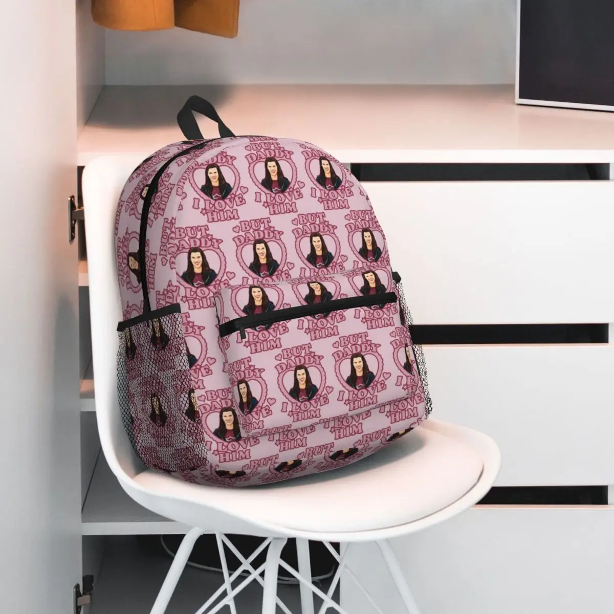 But Daddy I Love Twilight Jacob Backpack Daypack Large Capacity Children BookBag School Bag Shoulder Bags for Men Women