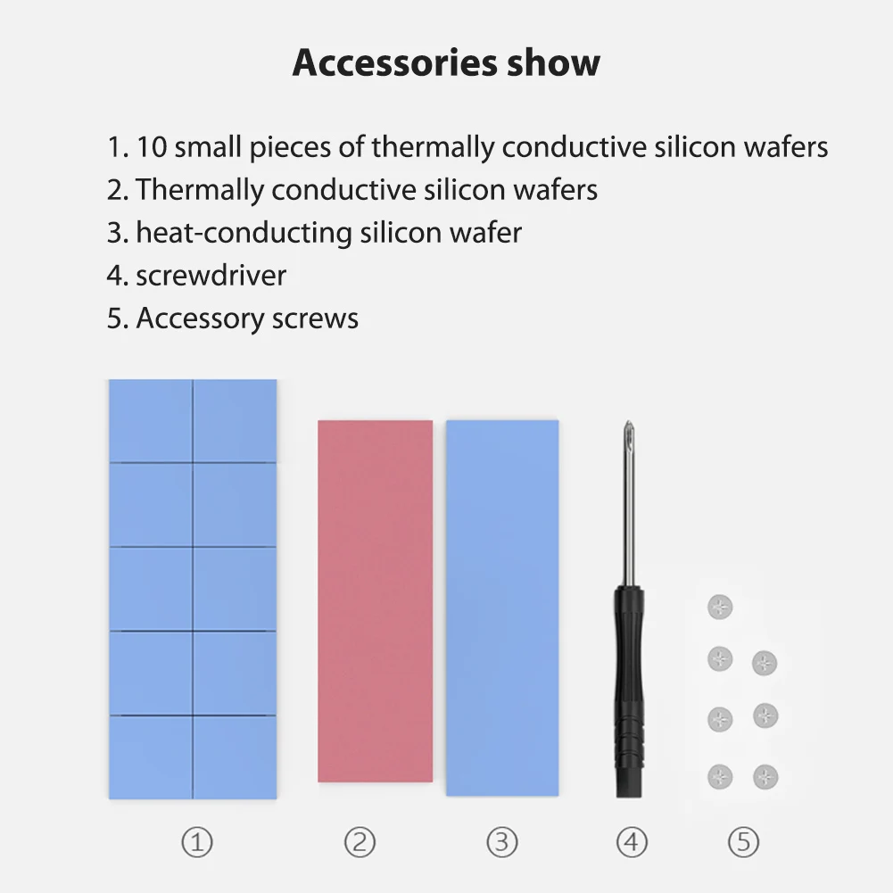 JEYI برودة II iCold-2 NVME NGFF M.2 المبرد ورقة التبريد لوحة حرارية SSD المبرد لمحرك PS5/M2 NGFF 2280 NVME الحالة الصلبة