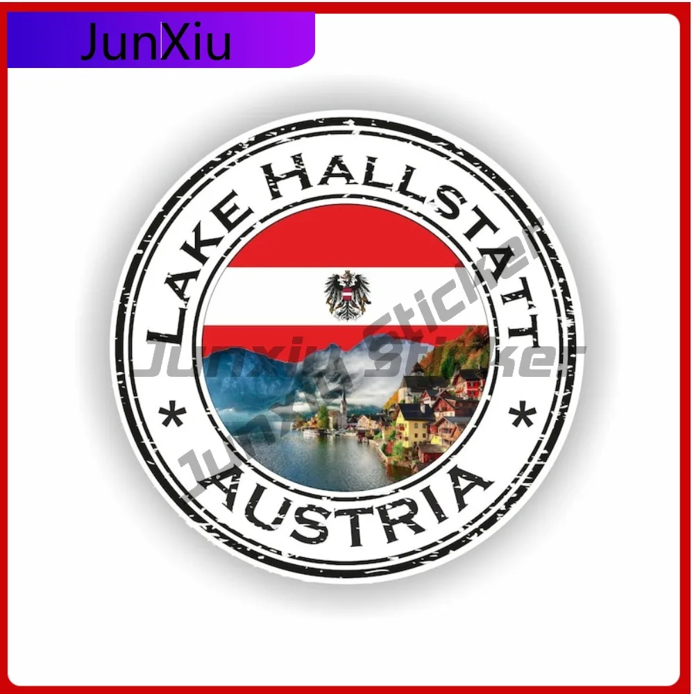 

Lake Hallstatt Hallstatter See Austria Creative Helmet Window Fade Resistant Vehicle Decor Vinyl Decal For Car Truck SUV Window