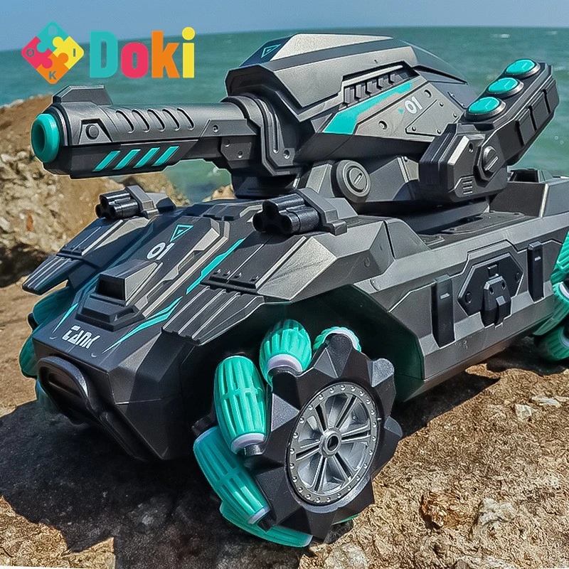 

Doki Toy Remote Control Tank Drift Gesture Induction Toy Car Armored Car Water Bomb Tank Children's Toy New 2024 DropShopping