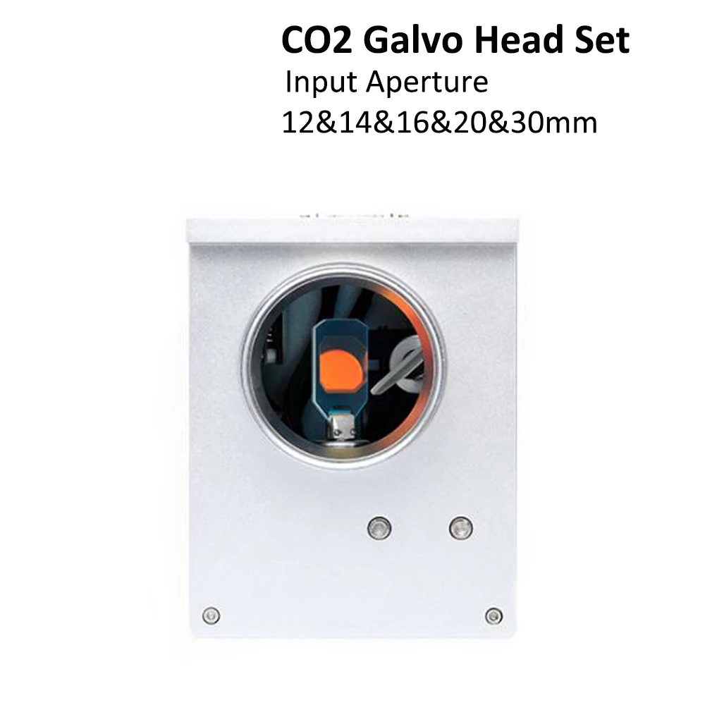 HAOJIAYI CO2 Laser Scanning Galvo Head 10.6um Input Aperture 12mm 14mm 16mm 20mm 30mm Galvanometer Scanner with Power Supply