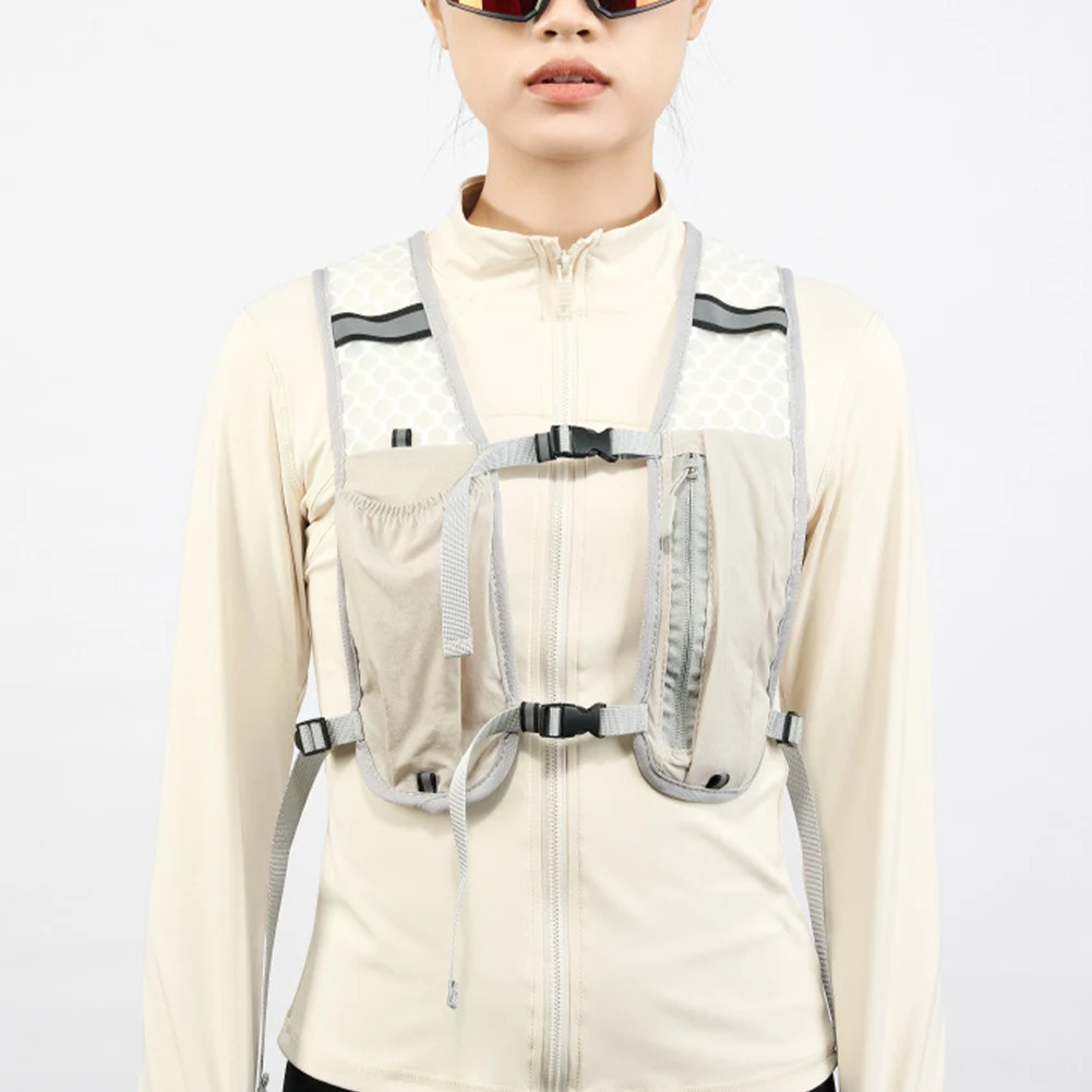 Chaleco de hidratación ligero para exteriores, mochila de agua con aislamiento transpirable, mochila impermeable de nailon para ciclismo, mochila de montañismo