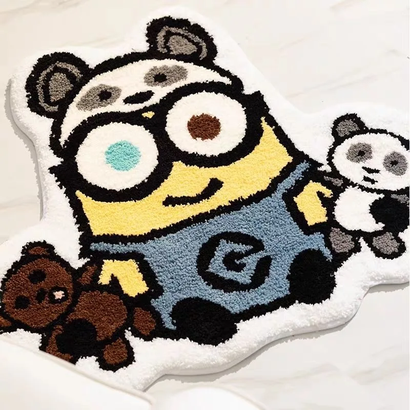 New Minions Despicable Me Anime Characters Cartoons Cute Floor Mats Creative Kawaii  Absorbent Non-Slip Alien Bedside Blankets